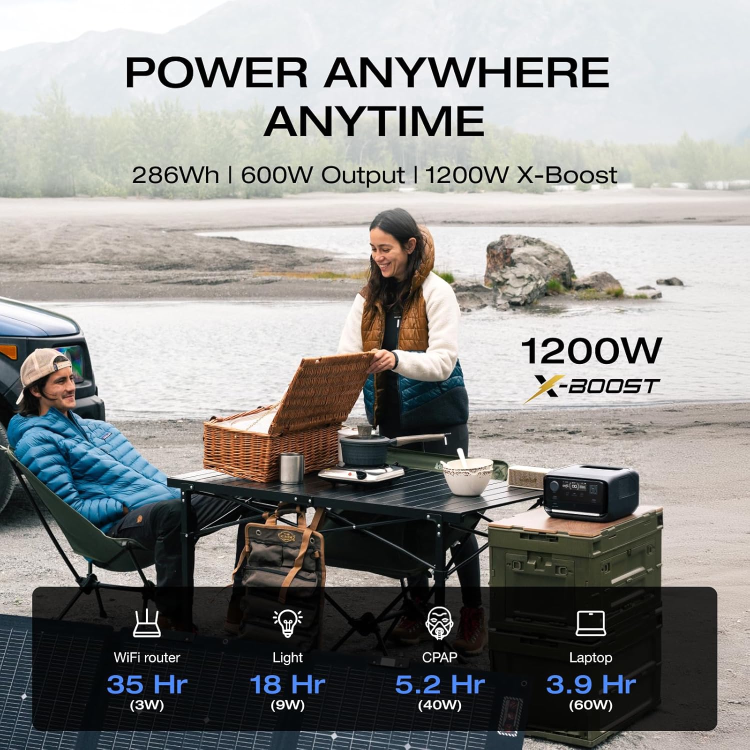 ECOFLOW RIVER 3 Plus - 286Wh 600W