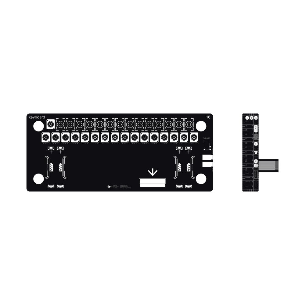 Teenage Engineering M-16 membrane keyboard kit - view 3