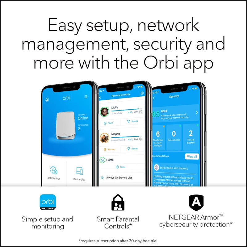 Orbi Mesh WiFi 6 System AX4200 (RBK753)
