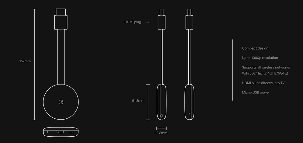 Google Chromecast 3rd Gen - view 3