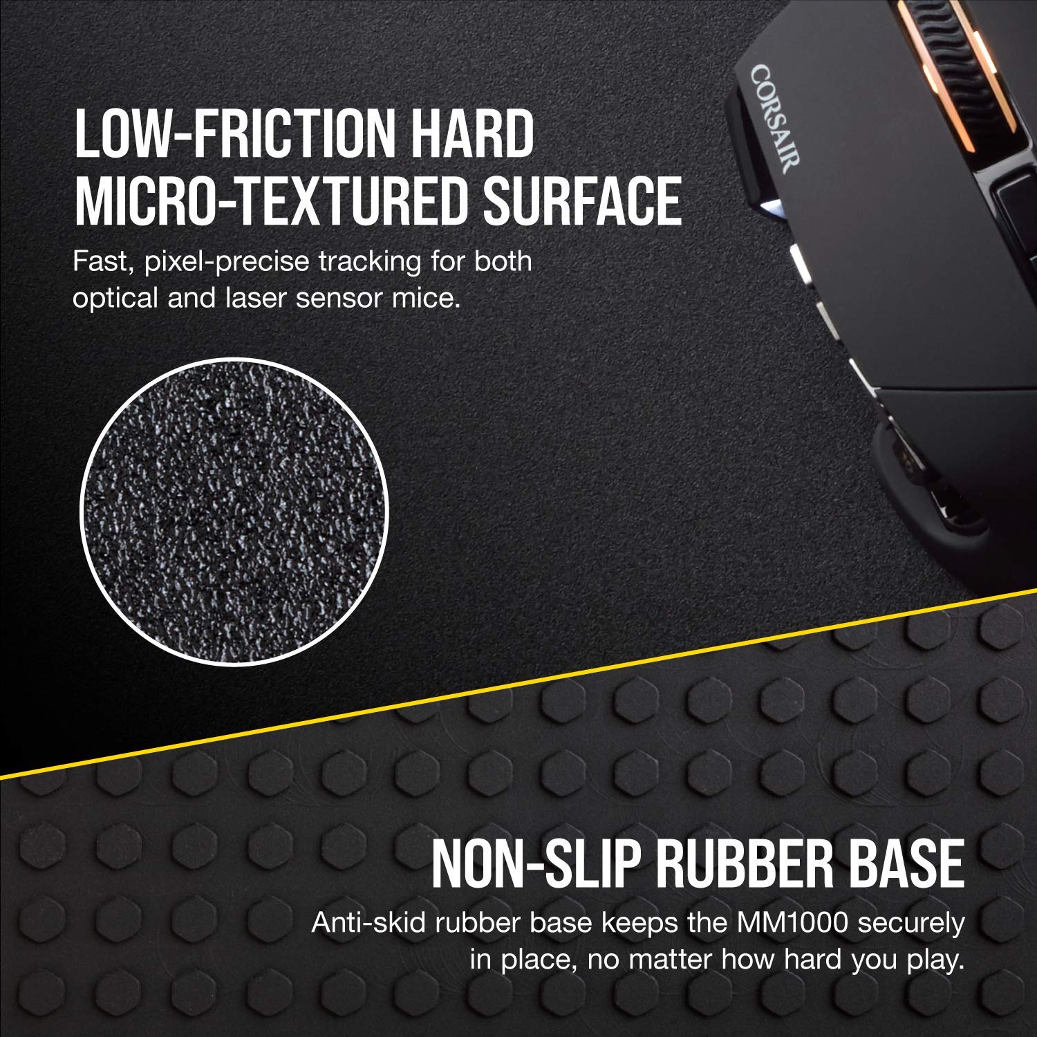 CORSAIR: MM1000 Qi Wireless Charging Mouse Pad - view 5