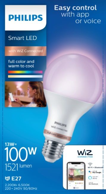 Philips Wiz Smart LED 13W E27 RGB